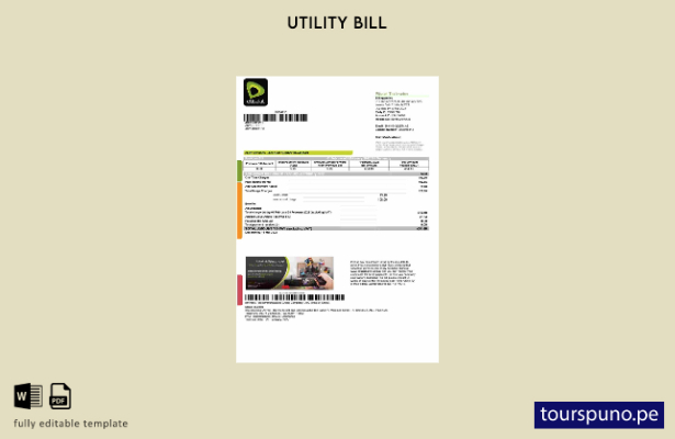 lista para imprimir la plantilla de factura de servicios públicos de Etisalat de